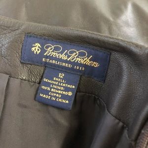 Sexy, warm, knee length leather skirt...